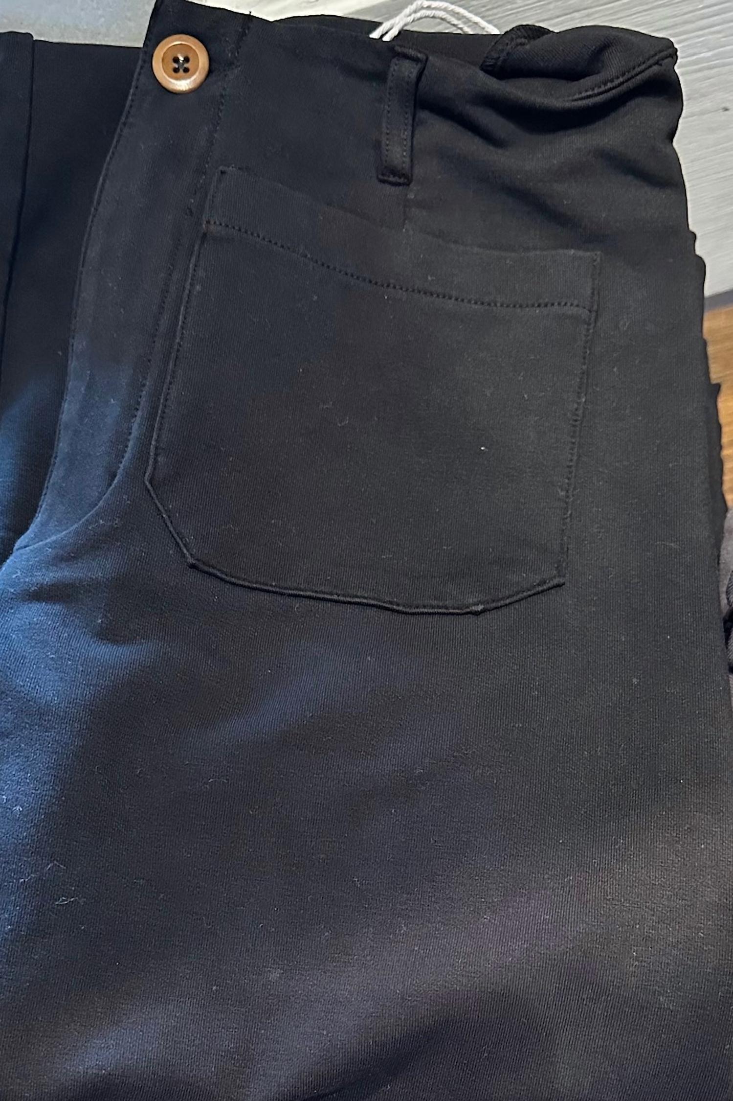 hello nite Women's Mid Rise Flare Pants in asphalt - women's pants - detail view