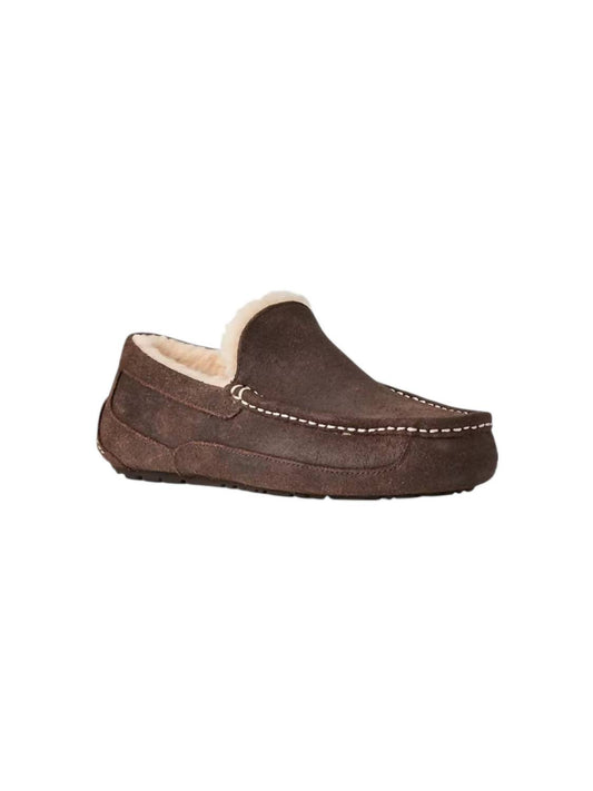 Ugg - Men's Ascot Leather Distressed Slippers