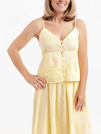 Sadie & Sage - Women's Beachglass Embroidered Tank Top
