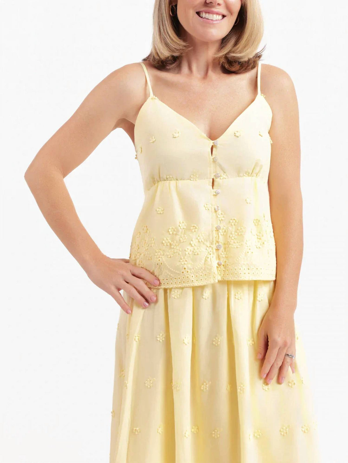 Sadie & Sage - Women's Beachglass Embroidered Tank Top