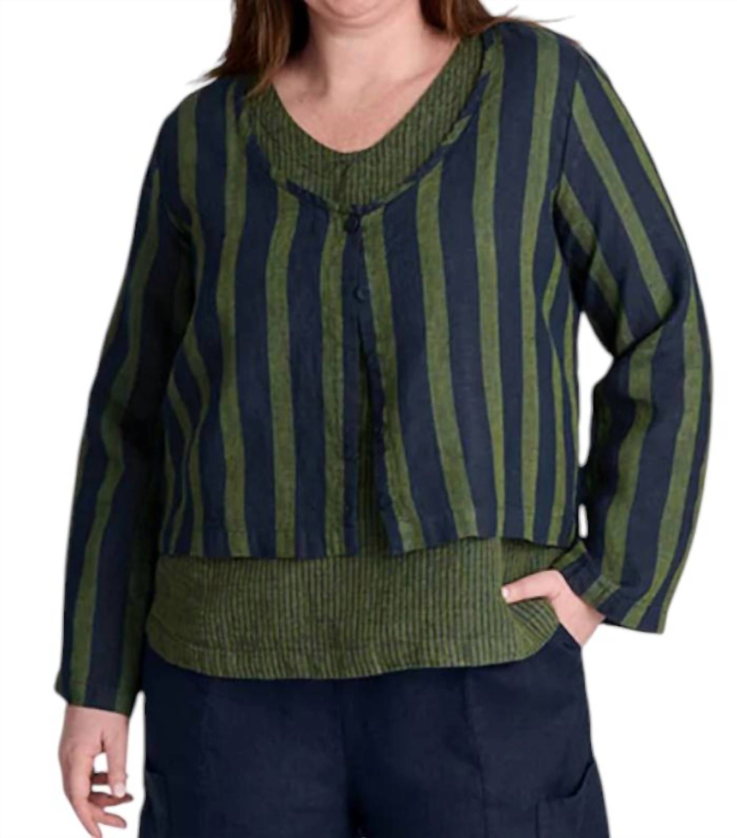 Flax - Vee Cardigan