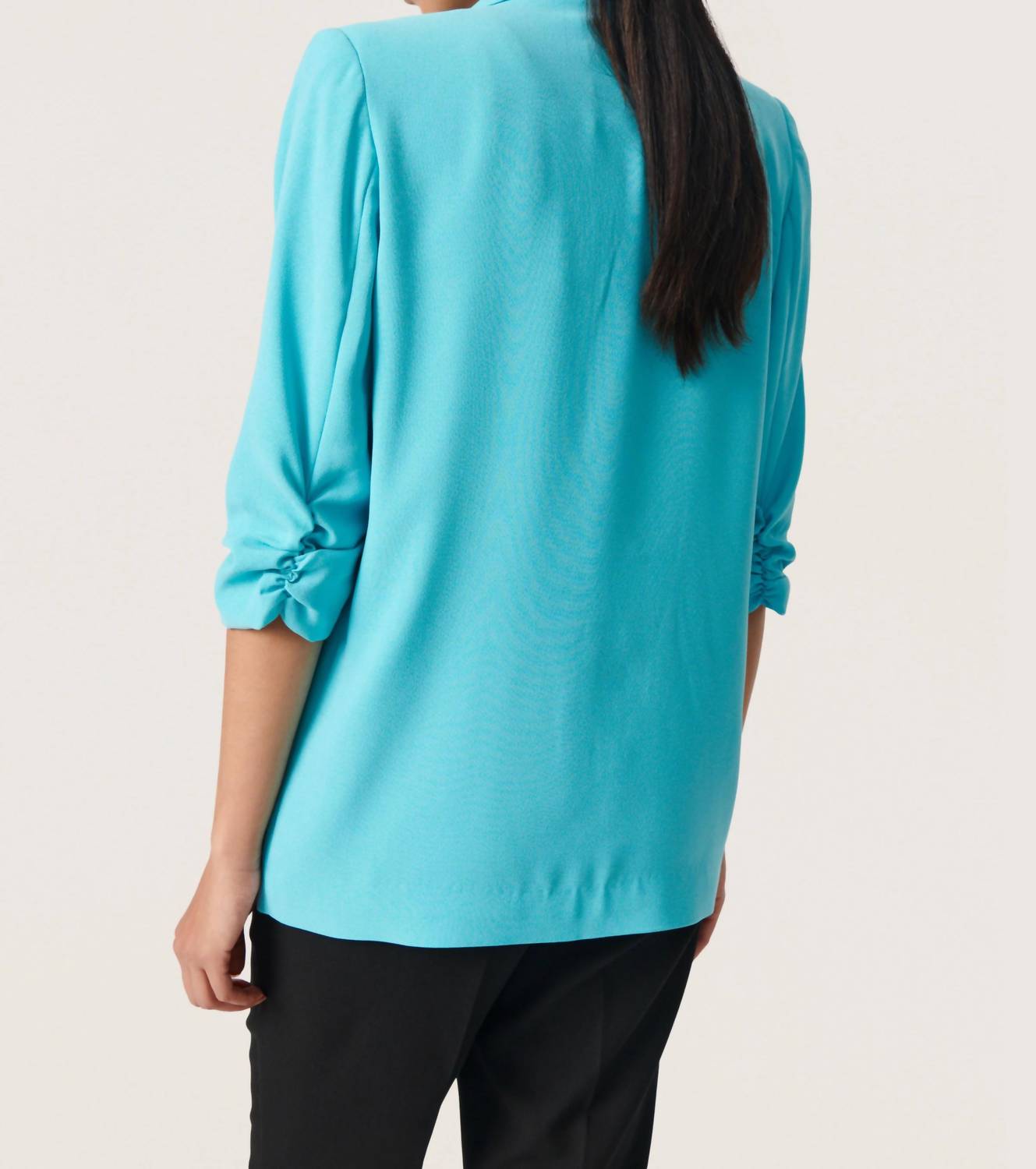 Soaked In Luxury - Shirley Quarter Sleeve Open Front Blazer