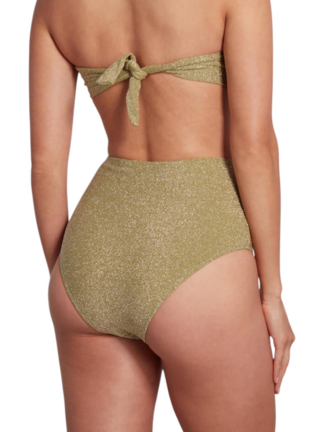 Sauipe - Claire High Waist Bikini Bottom Lurex
