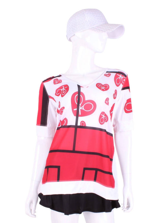 Love Love Tennis - Women's Baggy Vee Tennis Tee