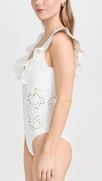 Sea - Liat Embroidery Flutter Sleeve One Piece