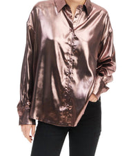 ALLISON NEW YORK Lola Shirt in rose gold - women's shirt