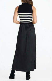 Brave + True Gabriel Sleeveless Mixed Media Dress in black - women's dress - detail view