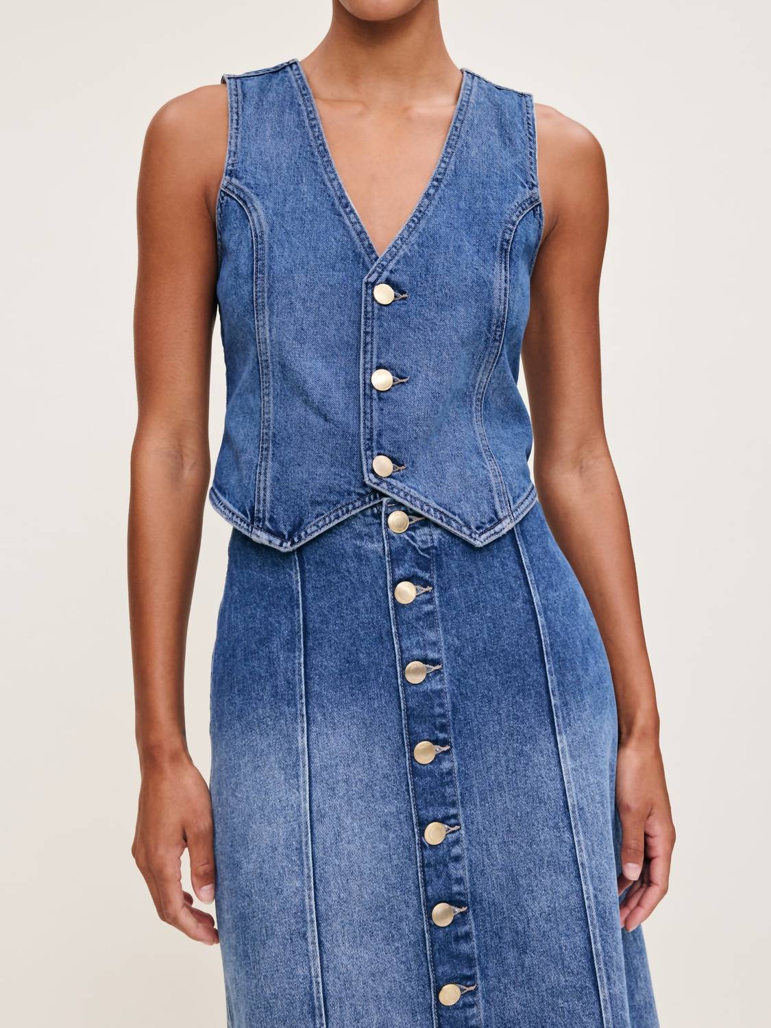 Dl1961 - Women'S - Alma Button Front Denim Skirt