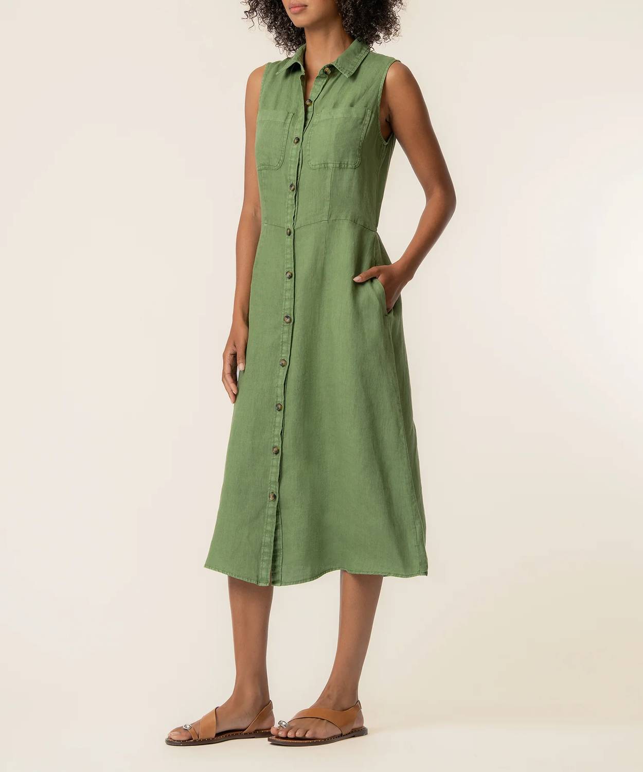 Kut From The Kloth - Bowie Button Down Sleeveless Dress