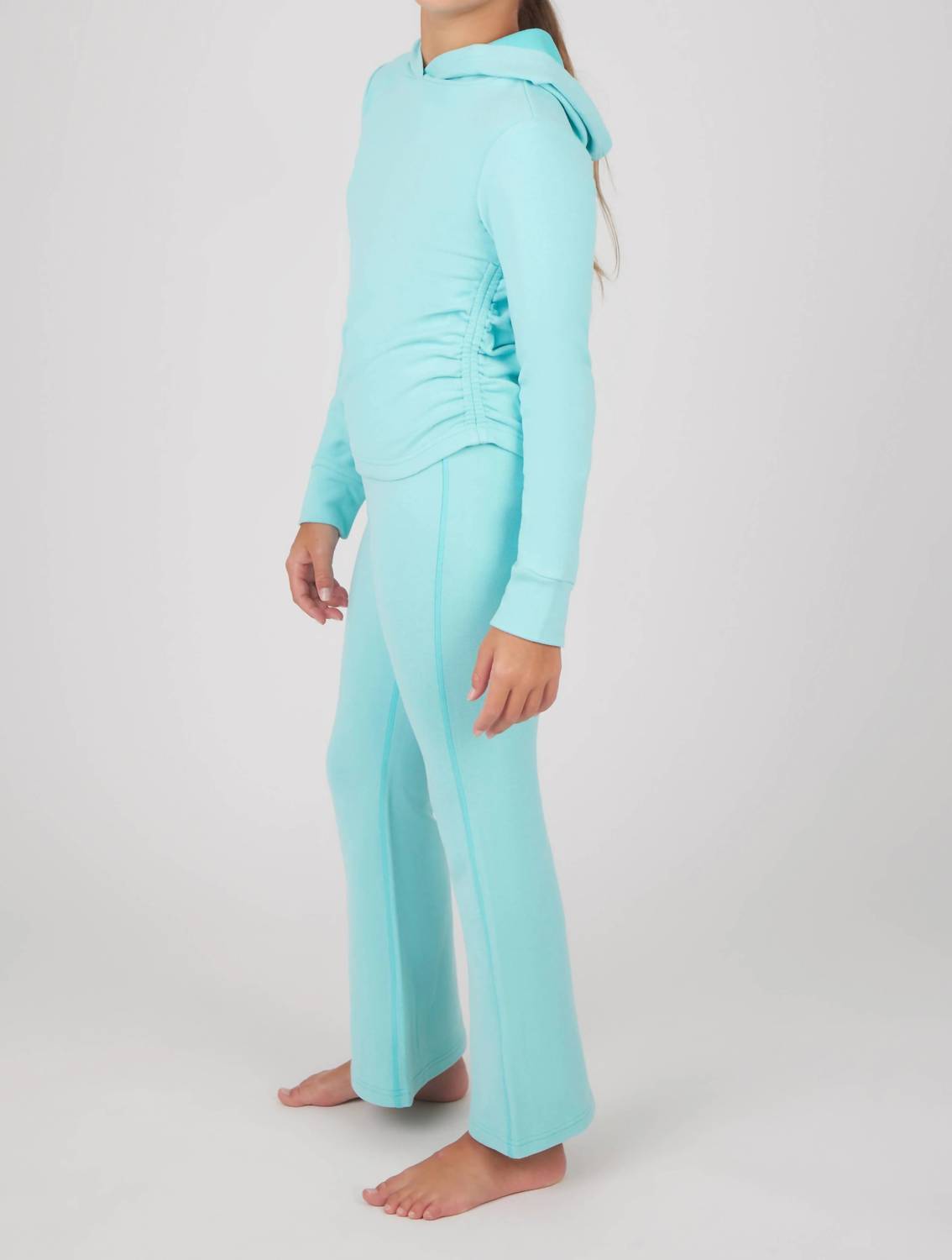 90 Degree By Reflex - Girl's Hoodie And Flare Pant Set