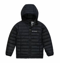 Columbia Kids' Powder Lite II Hooded Jacket in black - kids' jacket