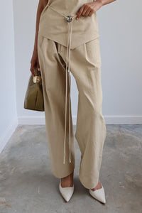 Nomia - Drawcord Pleated Trouser