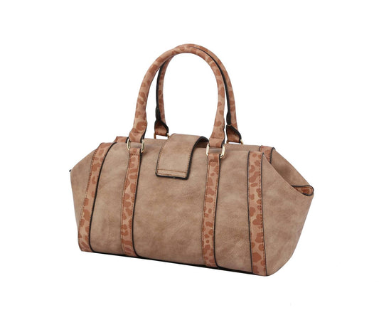 Handbag Factory Corp - Women's Duffle Satchel Bag With Wallet Crossbody Strap