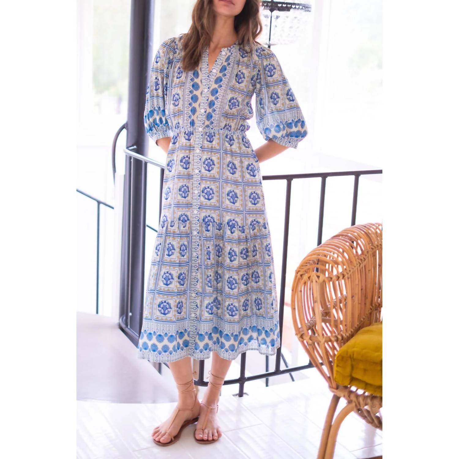 Bell by Alicia Bell Women's Rosie Midi Dress in blue - women's dress