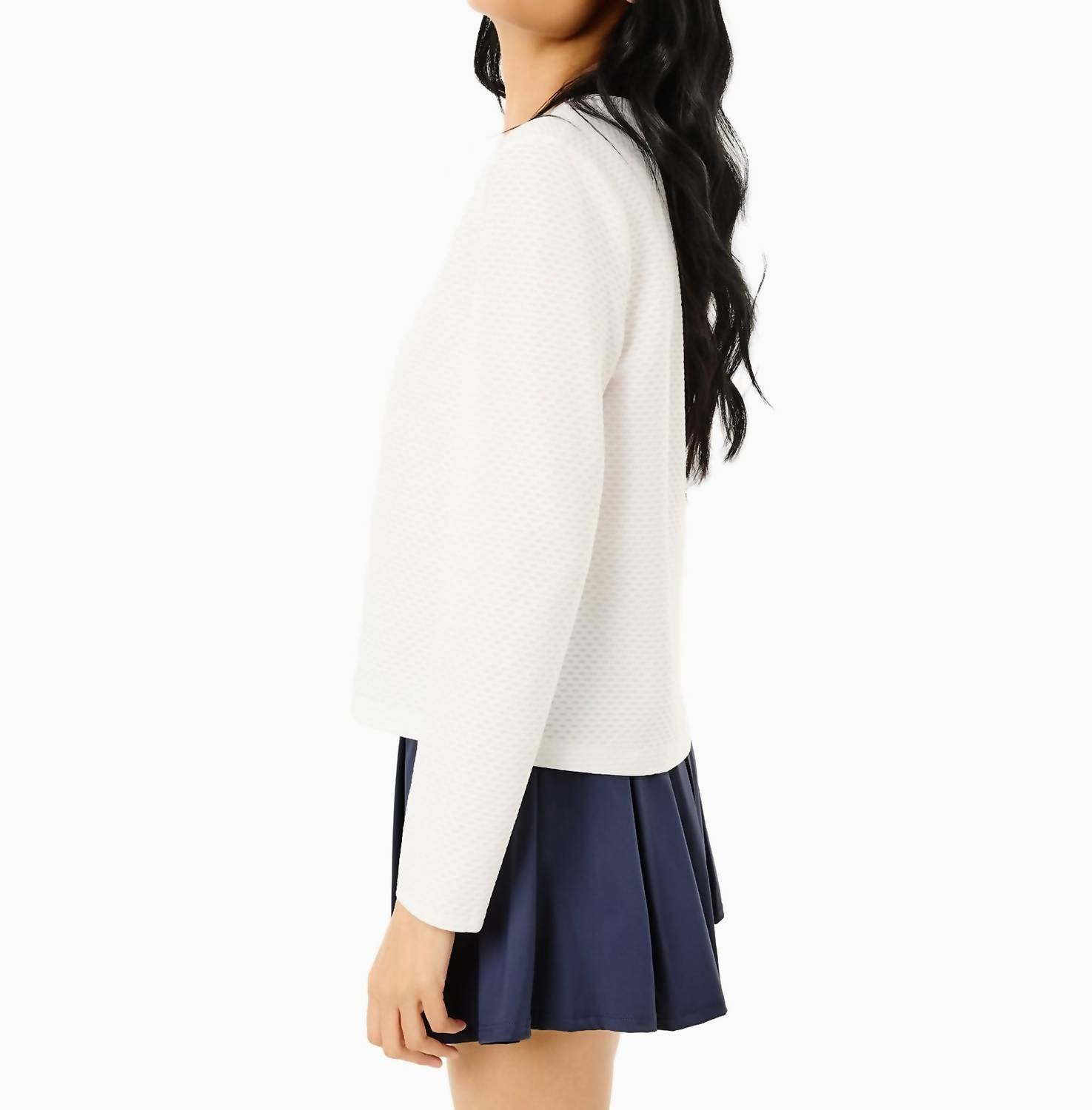 Addison Bay - Active Mesh Walnut Long Sleeve Top