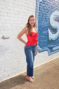 Luxxel - Ruffle Halter Top