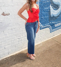Luxxel - Ruffle Halter Top