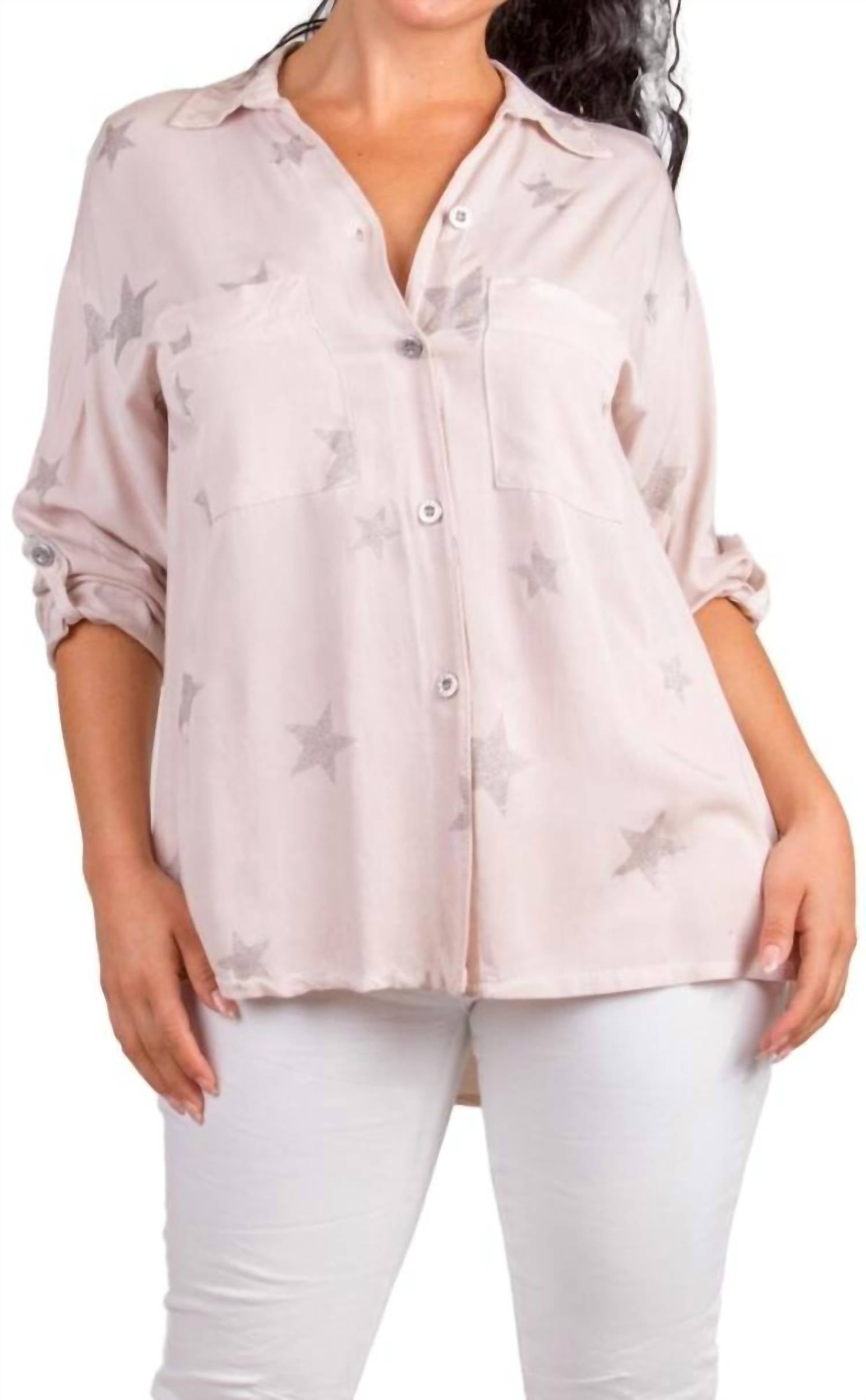 Gigi Moda - Spazio Long Sleeve Button Down Shirt