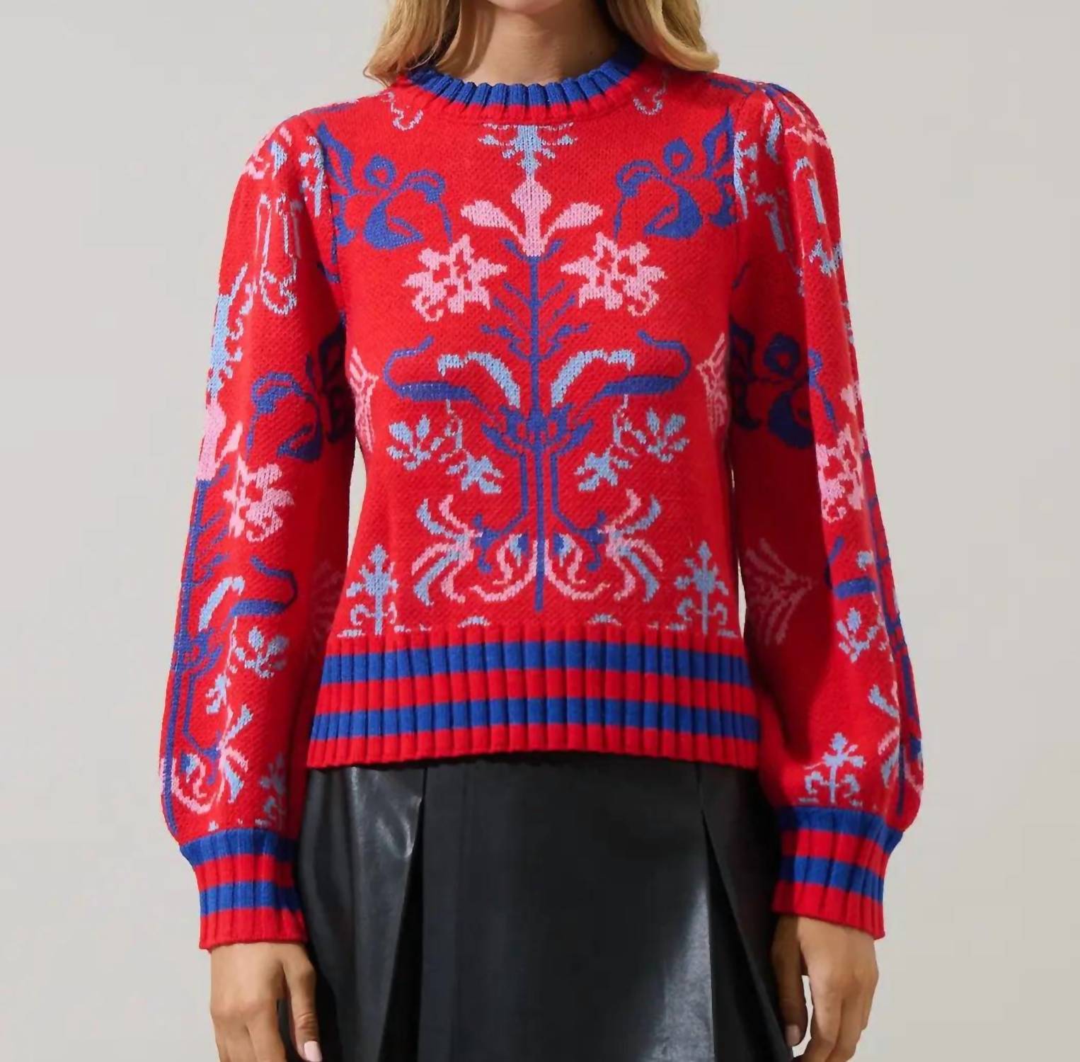 Sugarlips - Almila Pleated Long Sleeve Sweater