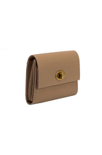 Melie Bianco Women's Rita Vegan Card Case Wallet in taupe - women's bag - detail view