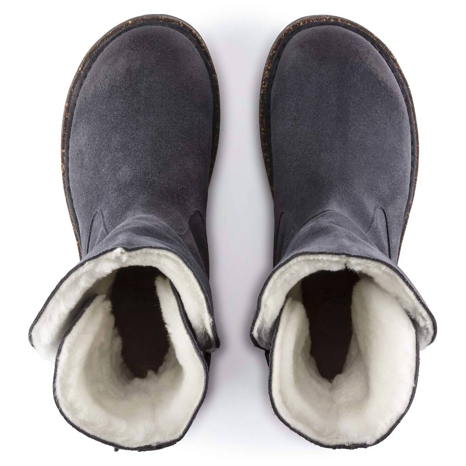 BIRKENSTOCK Women's Uppsala Pull-on Boots in graphite - women's shoe - detail view