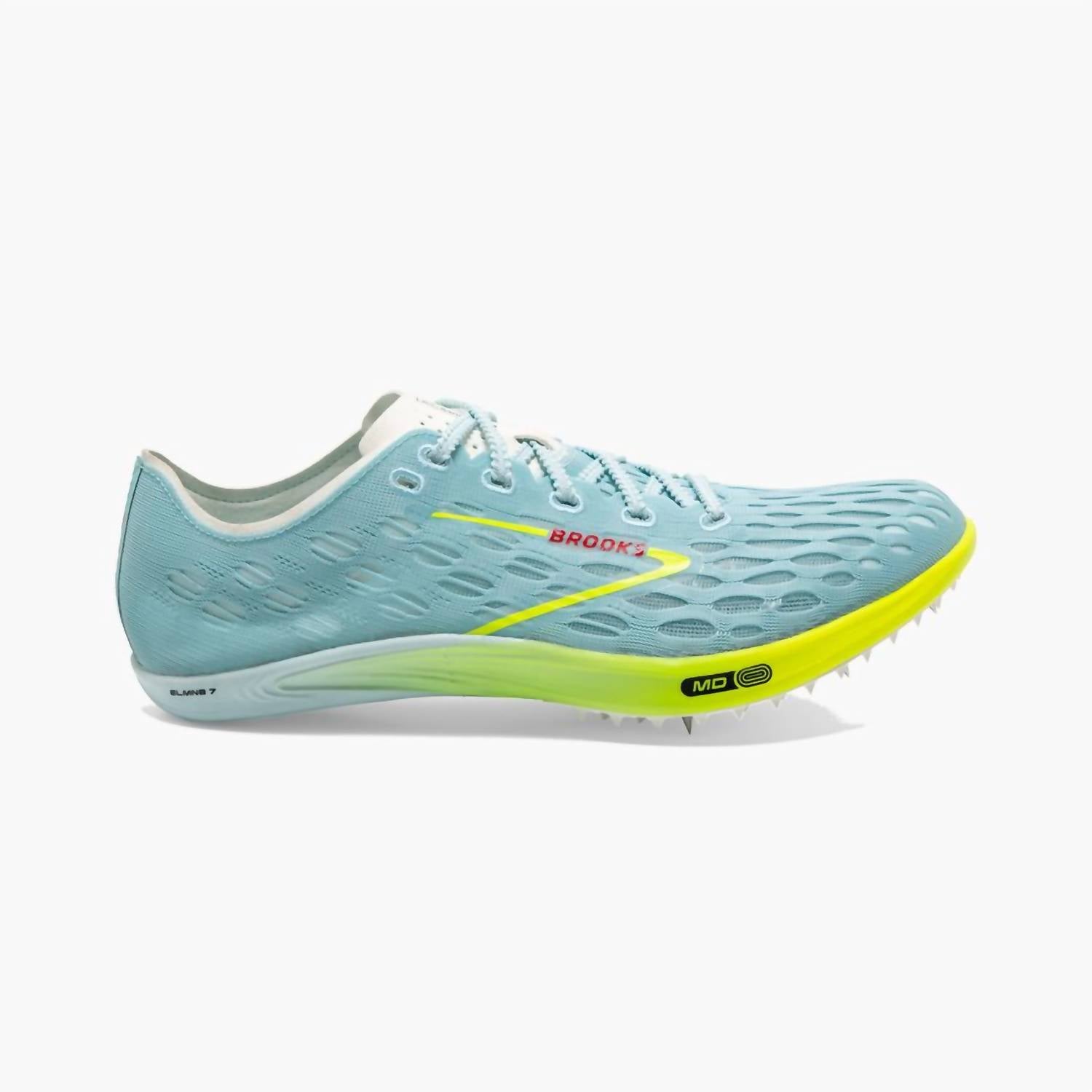 BROOKS Unisex Elmn8 V7 Running Shoes in blue glow nightlife red - women's shoe