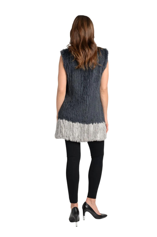 Love Token - Alexa Genuine Real Rabbit Fur Vest