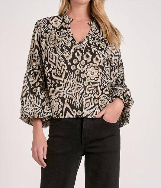 Elan - Bubble Sleeve Blouse