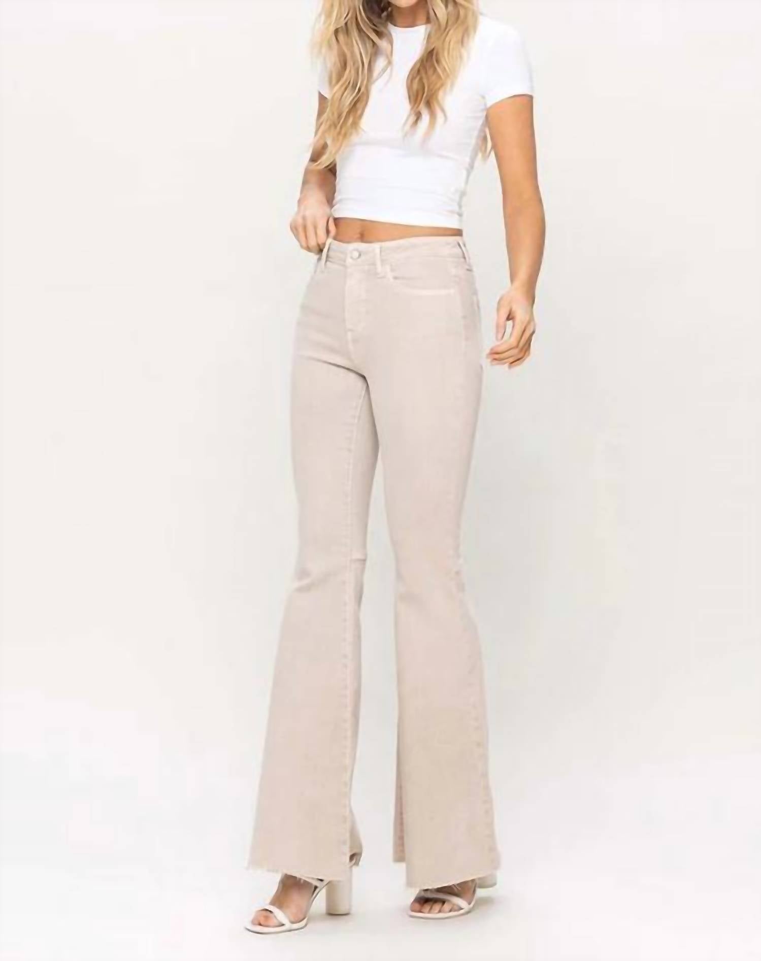 Vervet By Flying Monkey - Bella High Rise Super Flare Comfort Stretch Denim Pants