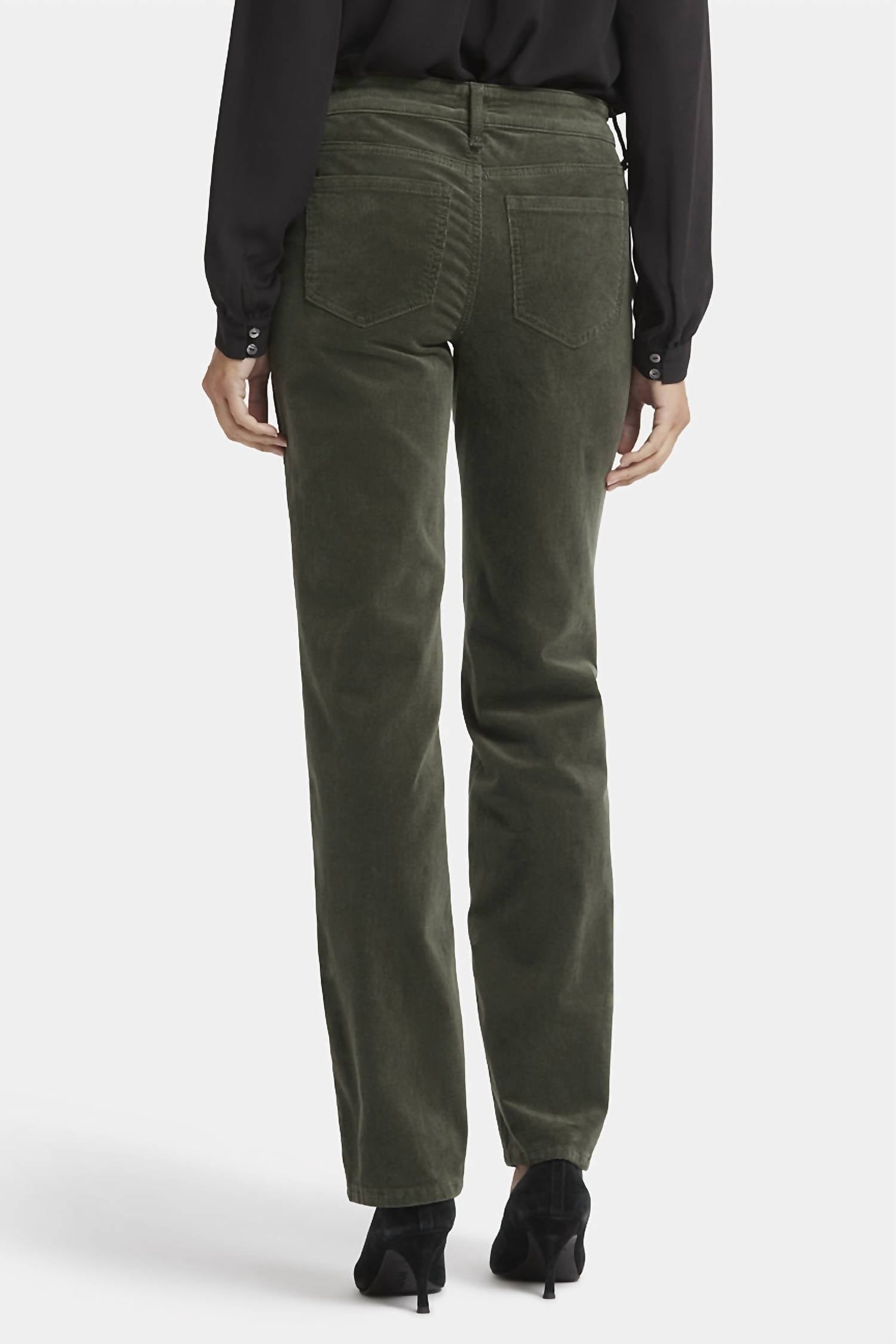 NYDJ Marilyn Straight Pants in vine leaf - women's pants - alternate view
