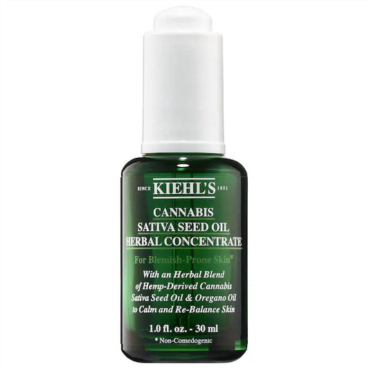 Kiehl'S - CANNABIS SATIVA SEED OIL HERBAL CONCENTRATE FACIAL SERUM & OIL- 1OZ(30ML)