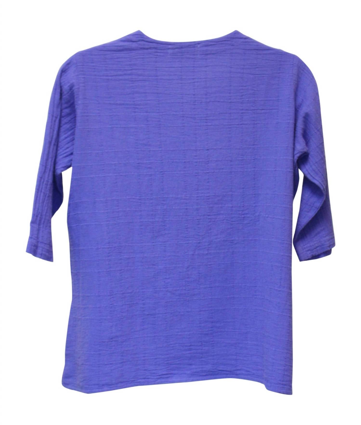 Ezze Wear - Dotty Gauze Cotton Ginger Tunic Top
