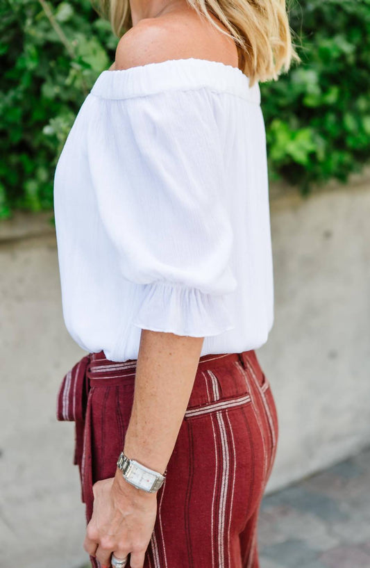 Soak Up The Sun Peasant Top