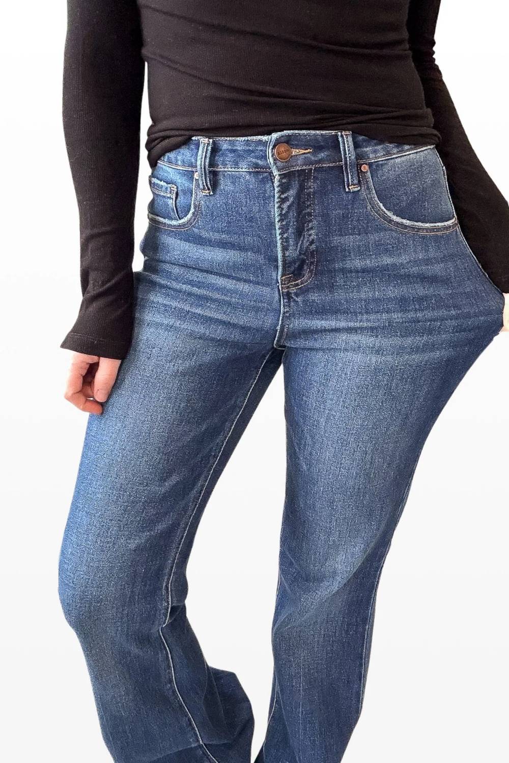 Risen - Tummy Control High Rise Flare Jeans