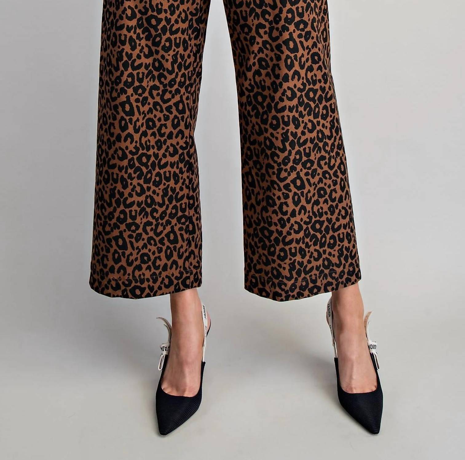 Eesome - High-rise Wide-leg Pants