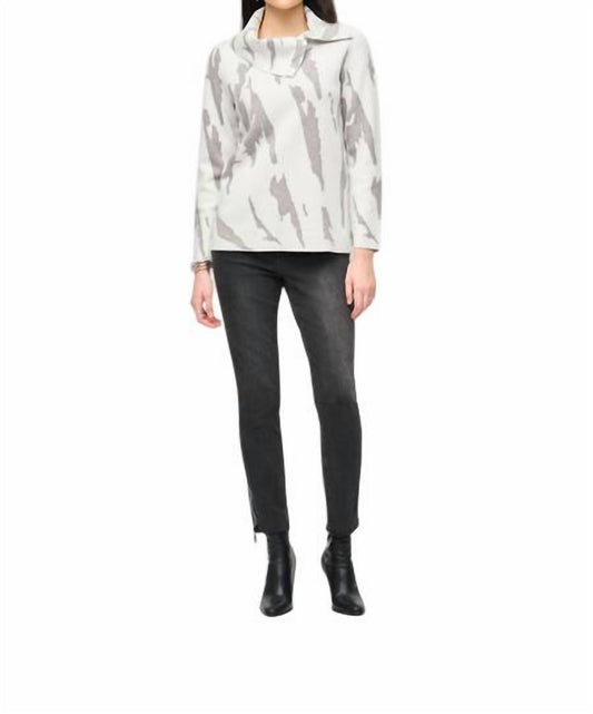 Joseph Ribkoff - Cowl Neck Abstract Top