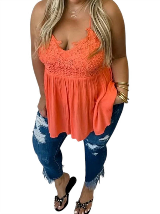 Blakeley - Lace Babydoll Swing Tank Top