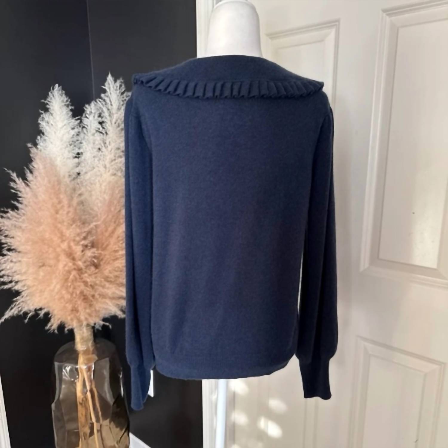 Autumn Cashmere - Women's Long Sleeve Peter Pan Collar Sweater