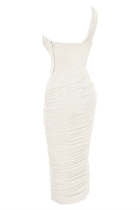 House Of Cb - Valentina Asymmetric Cutout Midi Dress