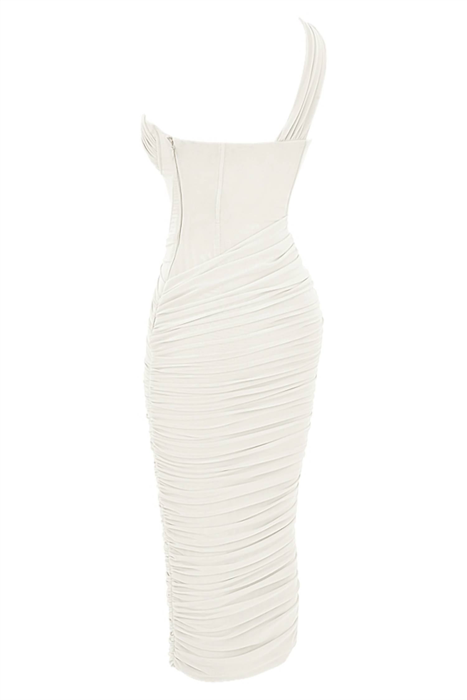 House Of Cb - Valentina Asymmetric Cutout Midi Dress