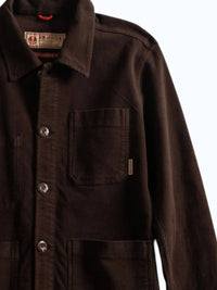 Iron & Resin Men's Worker Moleskin Jacket in brown - men's jacket - detail view