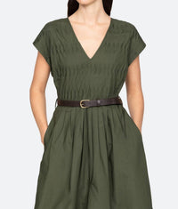 SEA Sullivan Bubble Midi Dress in ivy - women's dress - view 4