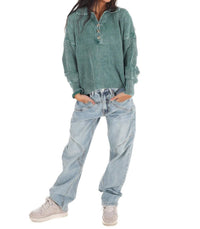 Zenana - Always on Point Collared Sweater