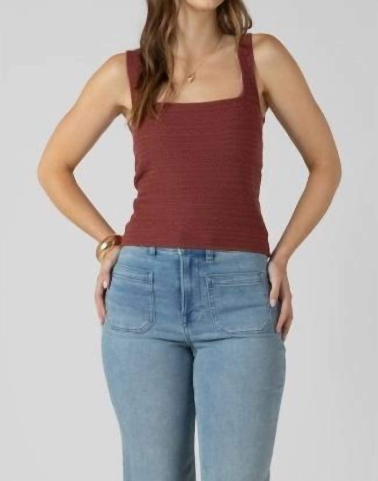 Dex Clothing - Square Neck Knit Tank Top