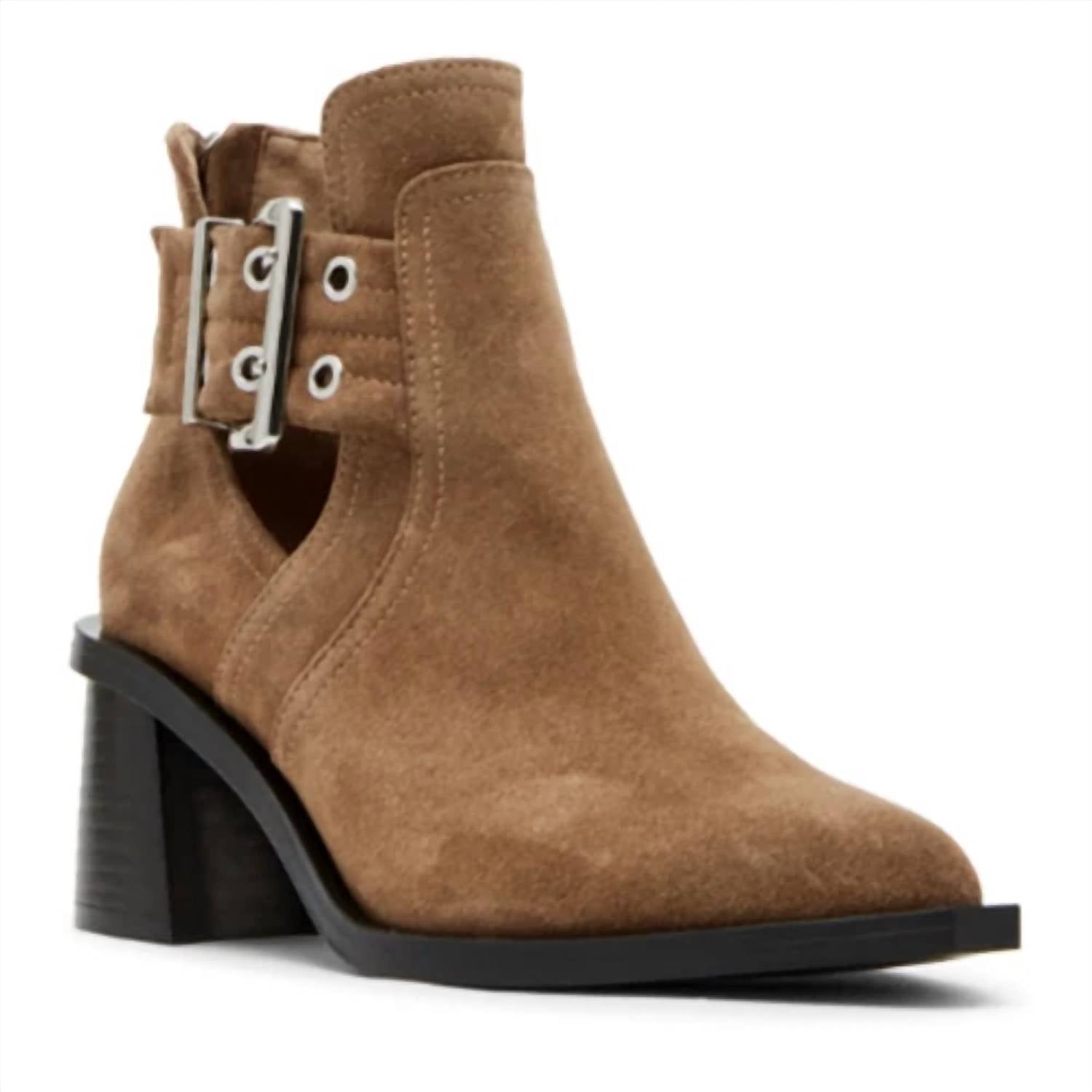 STEVE MADDEN Women's Gatewood Dress Ankle Boots in chestnut - women's shoe