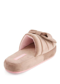 Andrea Women's Comfy Slipper in pink - women's shoe - detail view