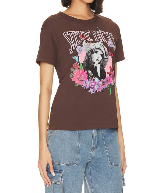 Daydreamer - Stevie Nicks Flower Collage Ringer Tee