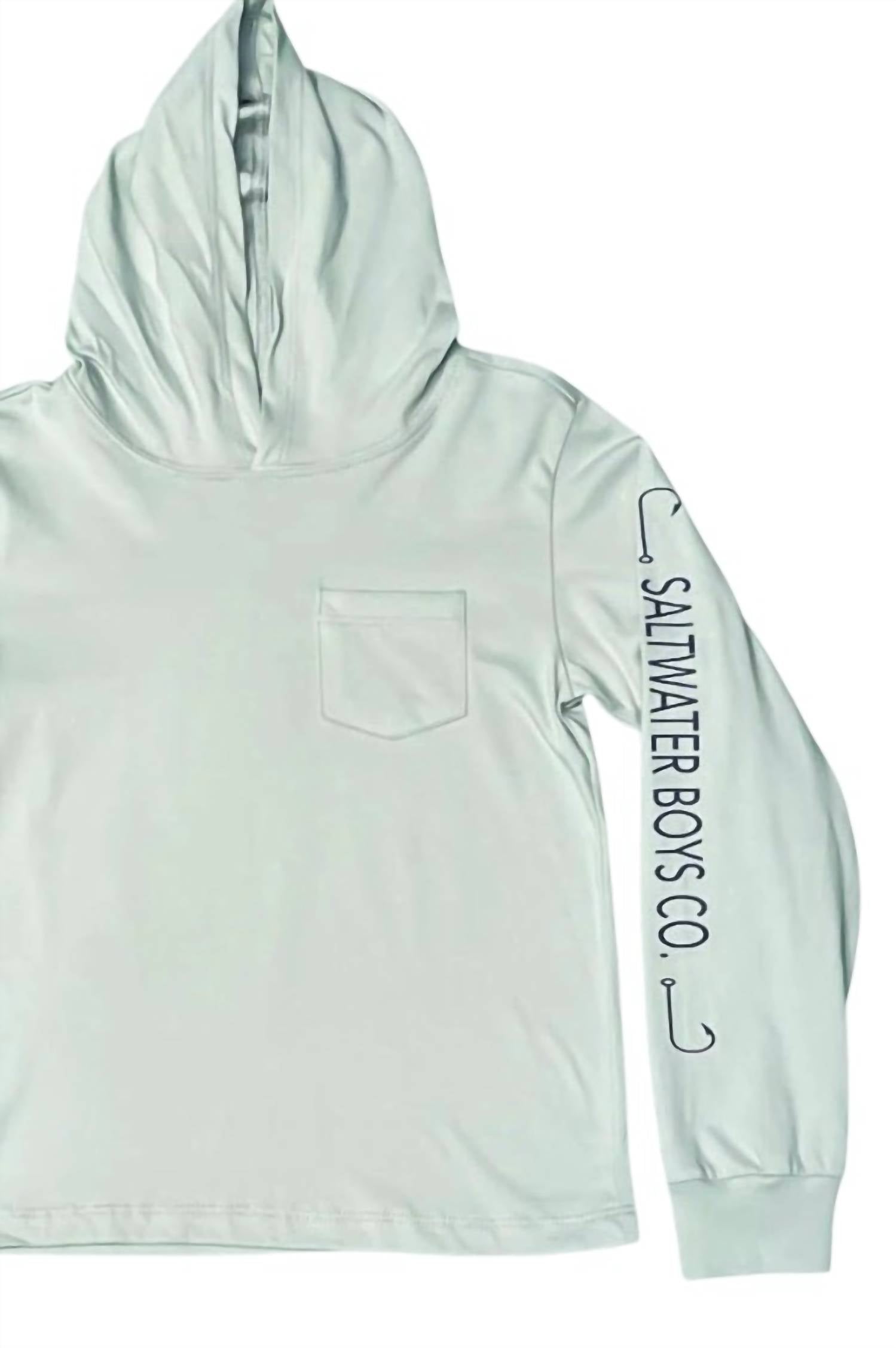 Saltwater Boys Co. - Kids Graphic Long Sleeve Pocket Hoodie