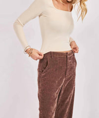 Sadie & Sage - Hustle High Square Neck Top