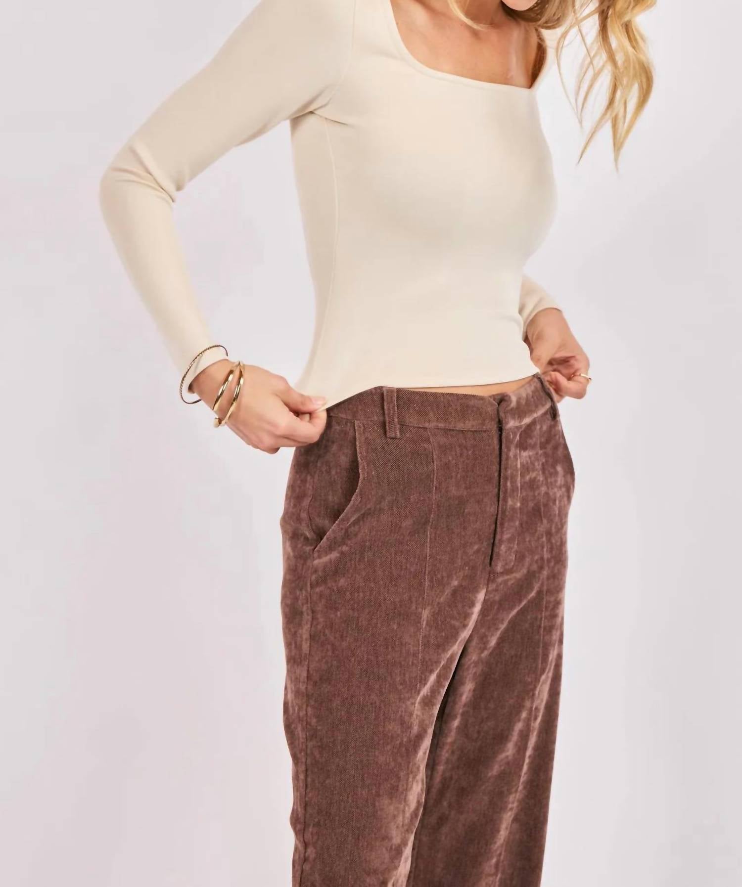 Sadie & Sage - Hustle High Square Neck Top